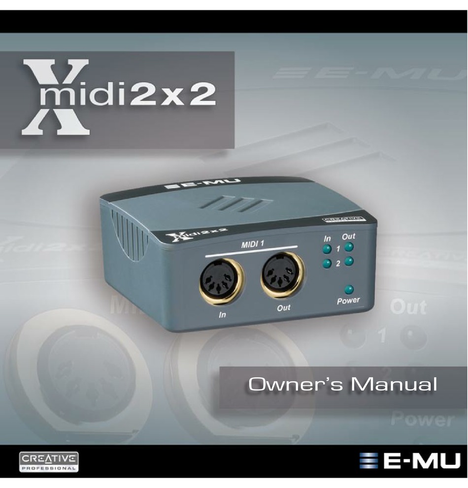 e-mu xmidi 2x2 e-mu xmidi 2x2