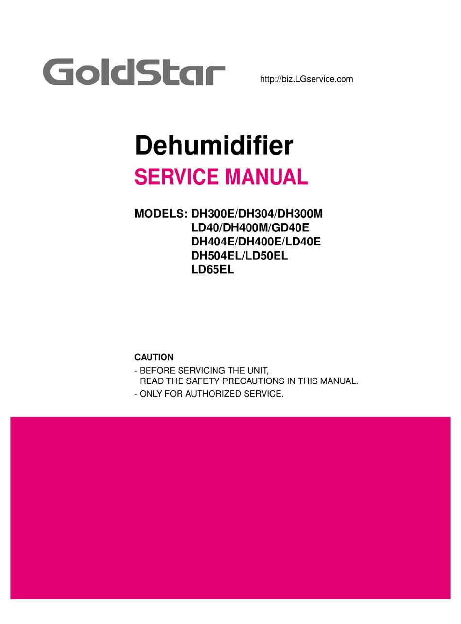 GOLDSTAR DH300E SERVICE MANUAL Pdf Download | ManualsLib