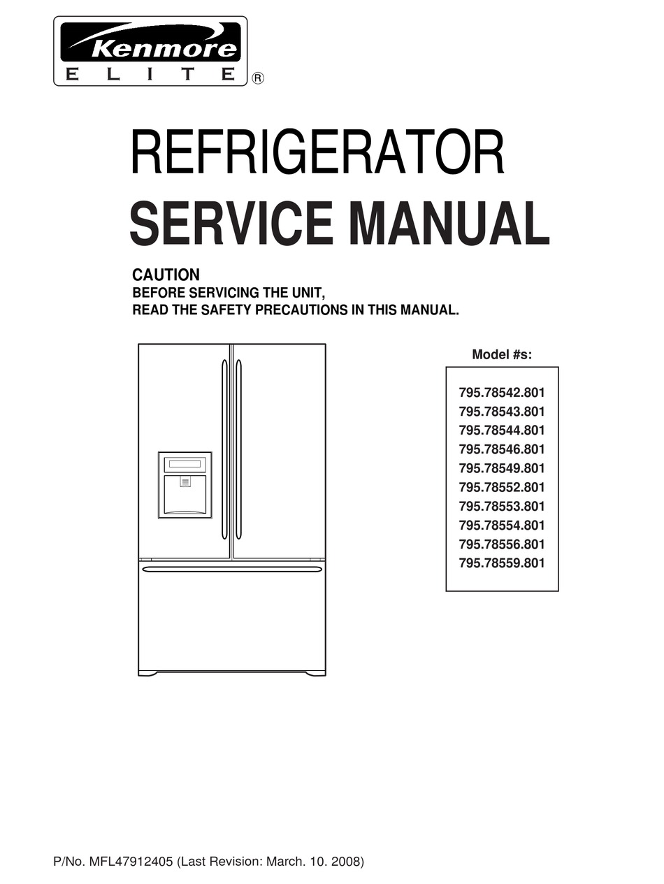 kenmore elite fridge size