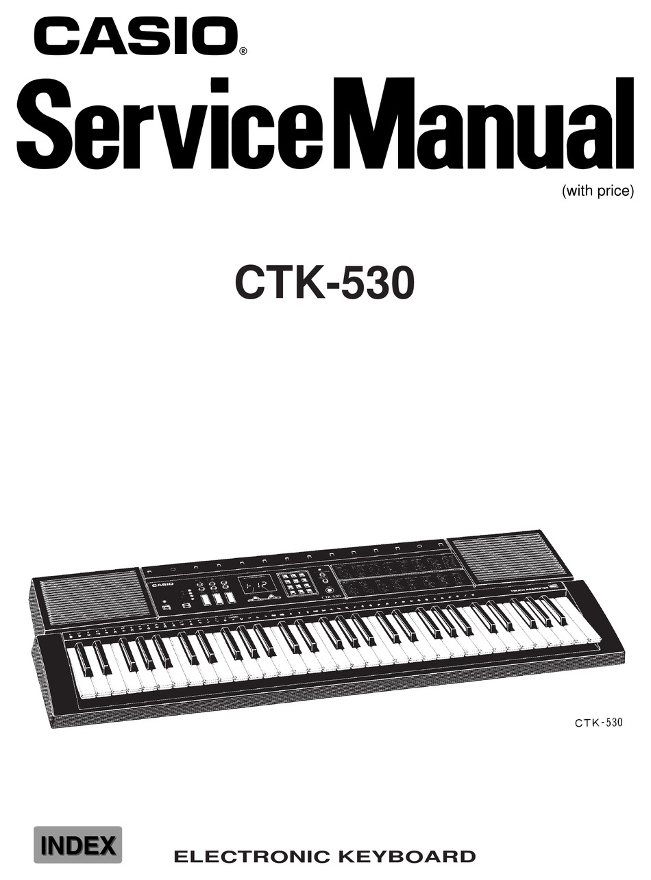 CASIO CTK-530 SERVICE MANUAL Pdf Download | ManualsLib