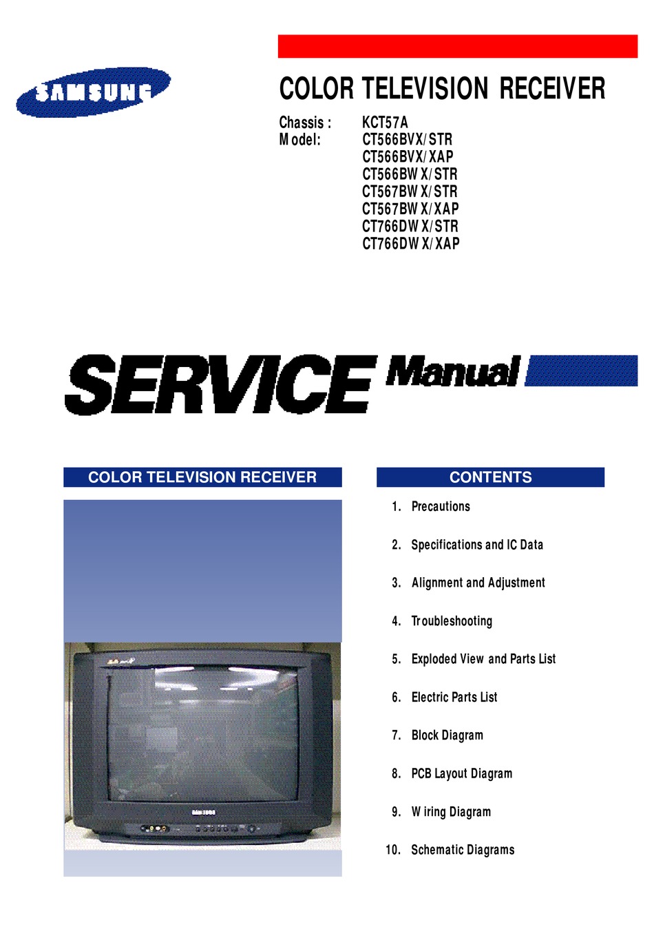 SAMSUNG CT566BVX/STR SERVICE MANUAL Pdf Download | ManualsLib
