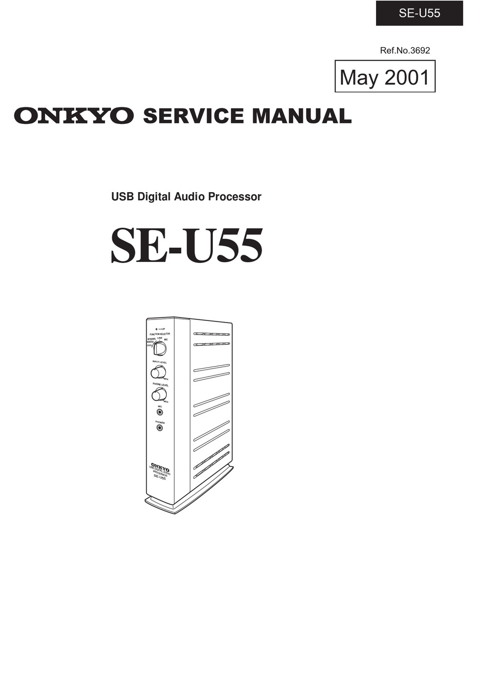 ONKYO SE-U55 SERVICE MANUAL Pdf Download | ManualsLib