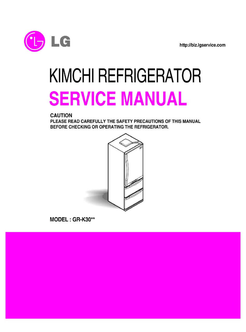 LG GR-K30 SERIES SERVICE MANUAL Pdf Download | ManualsLib