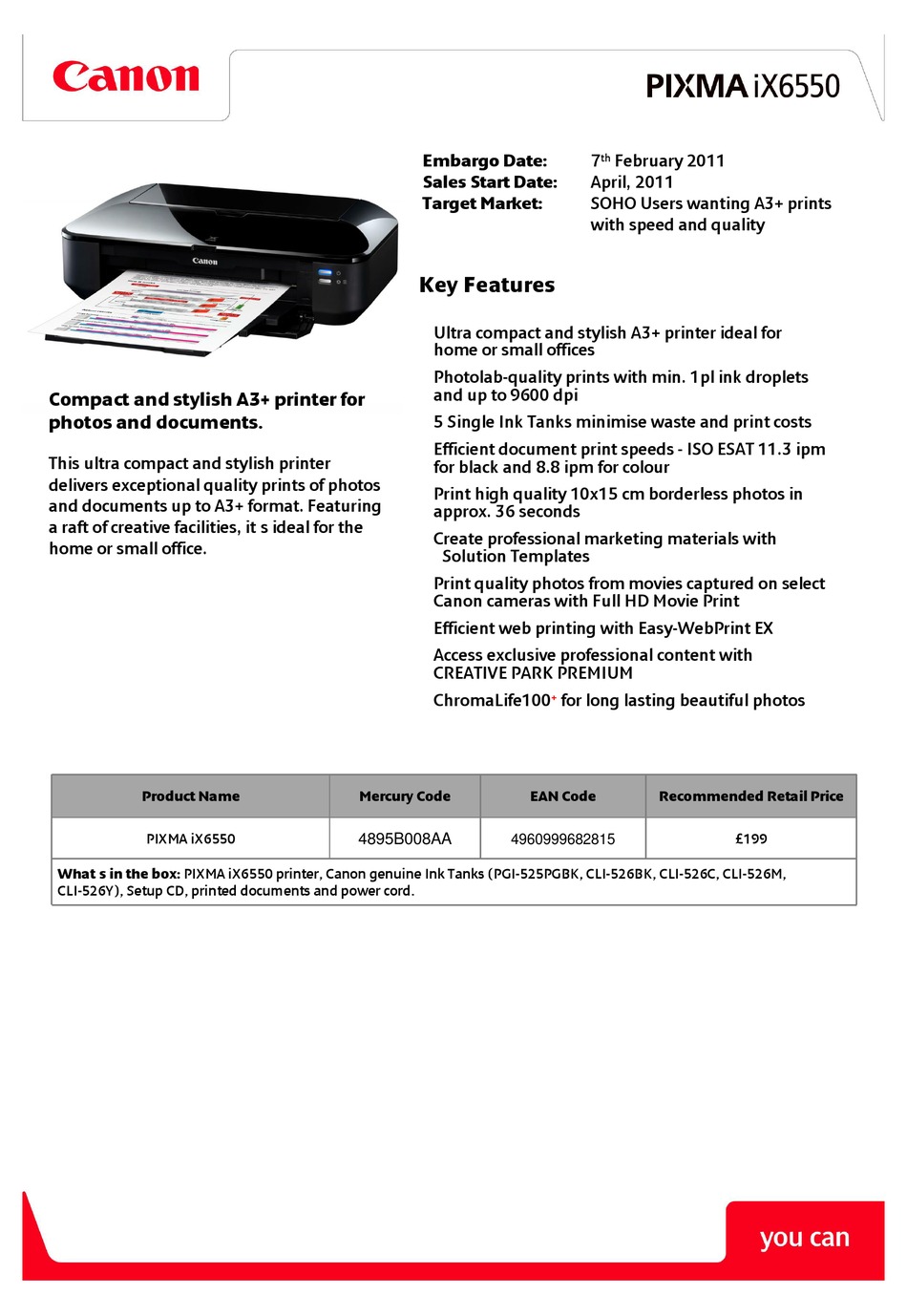 CANON SPECIFICATIONS Download | ManualsLib