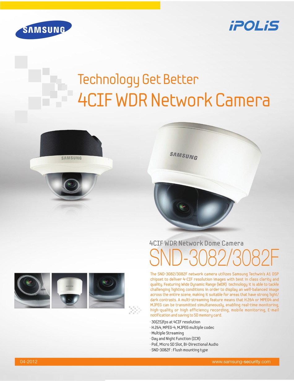 SAMSUNG IPOLIS SND3082 SPECIFICATIONS Pdf Download ManualsLib