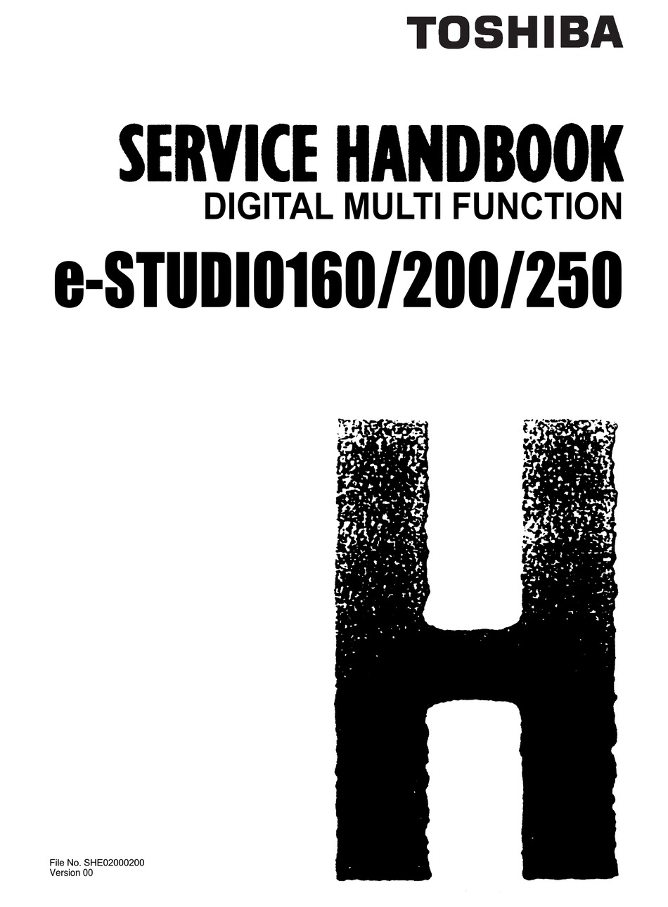 System Mode - Toshiba e-STUDIO160 Service Handbook [Page 21] | ManualsLib