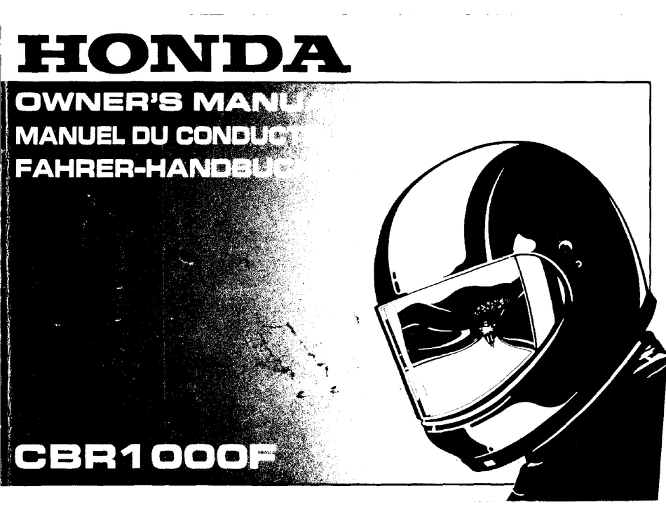 Honda cbr 1000 f manual deals pdf