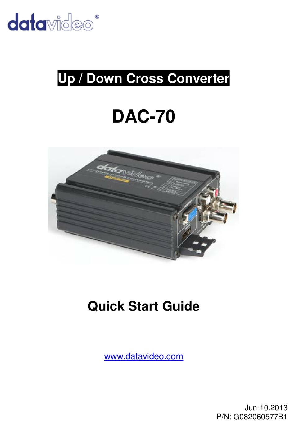 Datavideo Dac 70 Quick Start Manual Pdf Download Manualslib Datavideo Dac 70 Quick Start Manual Pdf Download Manualslib