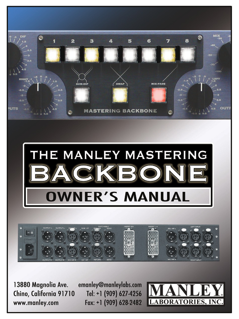 MANLEY BACKBONE OWNER