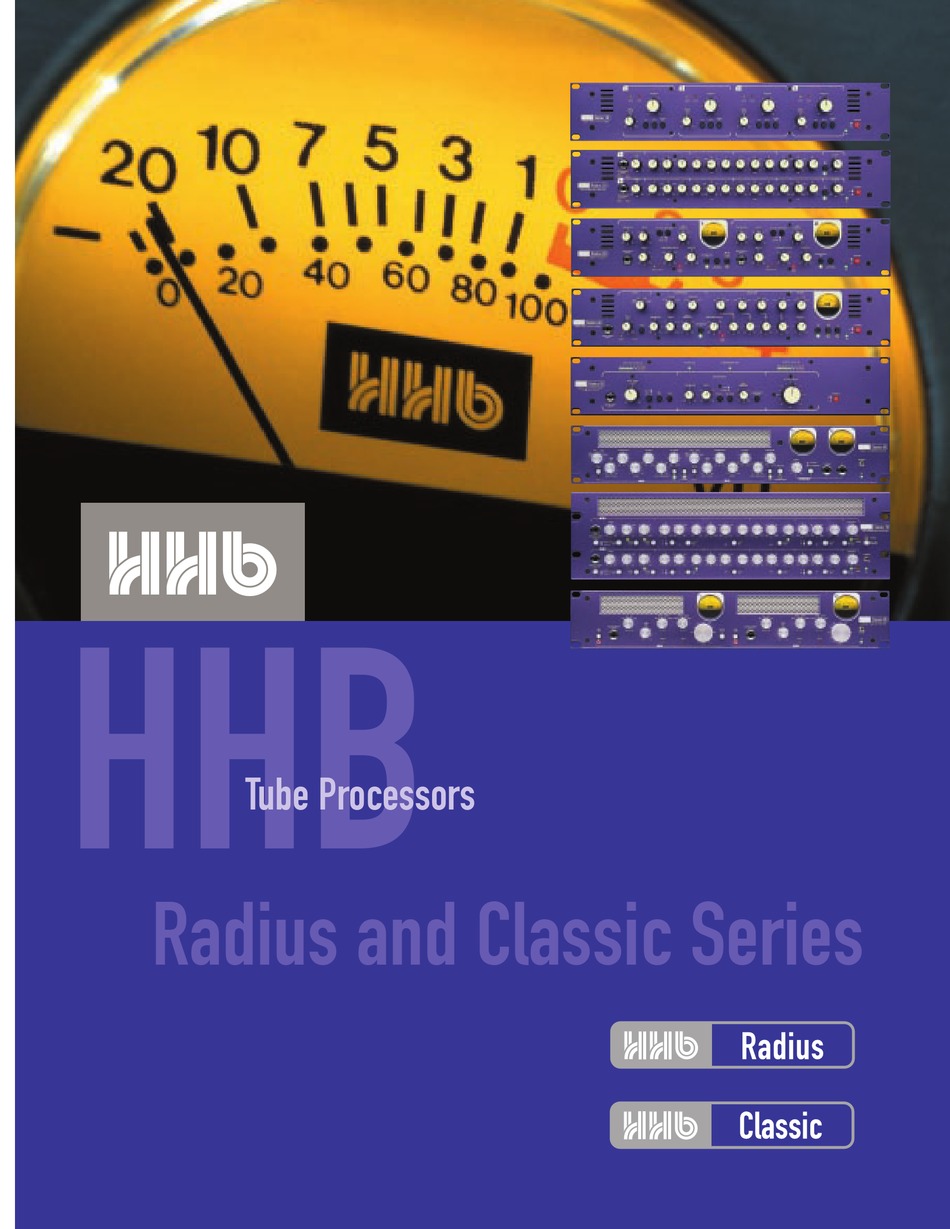 HHB RADIUS SERIES BROCHURE  SPECS Pdf Download | ManualsLib