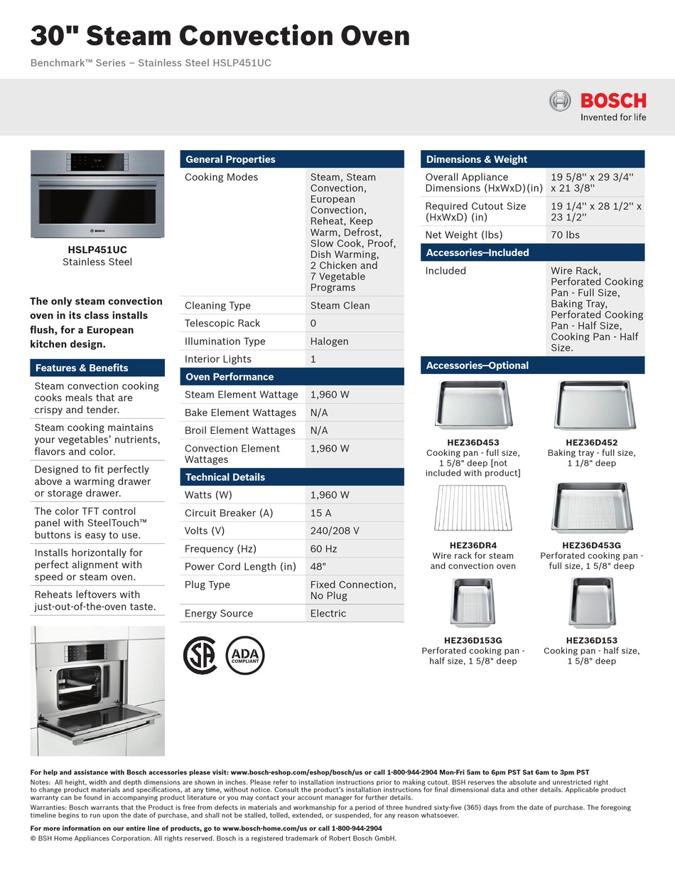 Bosch HEZ36D452 1-1/8 Inch Deep Baking Tray - Full Size