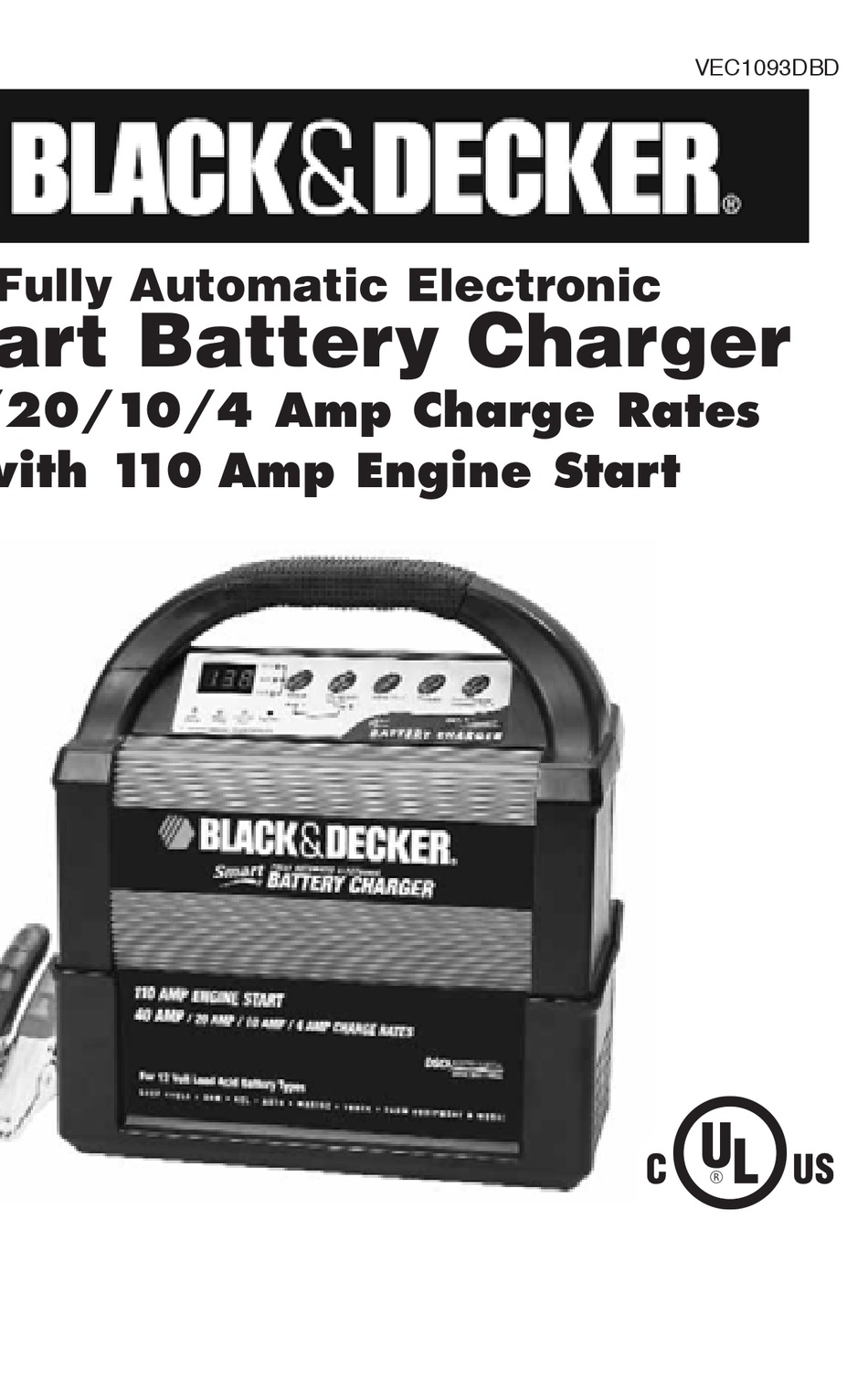 Controls And Indicators - Black & Decker Smart Battery Charger User Manual  [Page 4] | ManualsLib