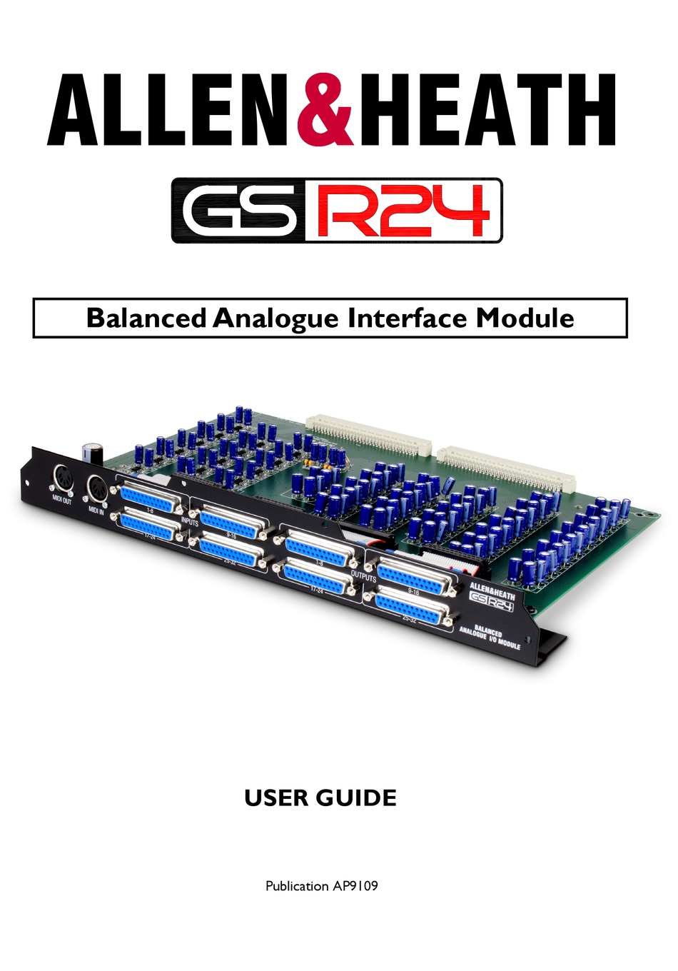 ALLEN & HEATH GS-R24 USER MANUAL Pdf Download | ManualsLib