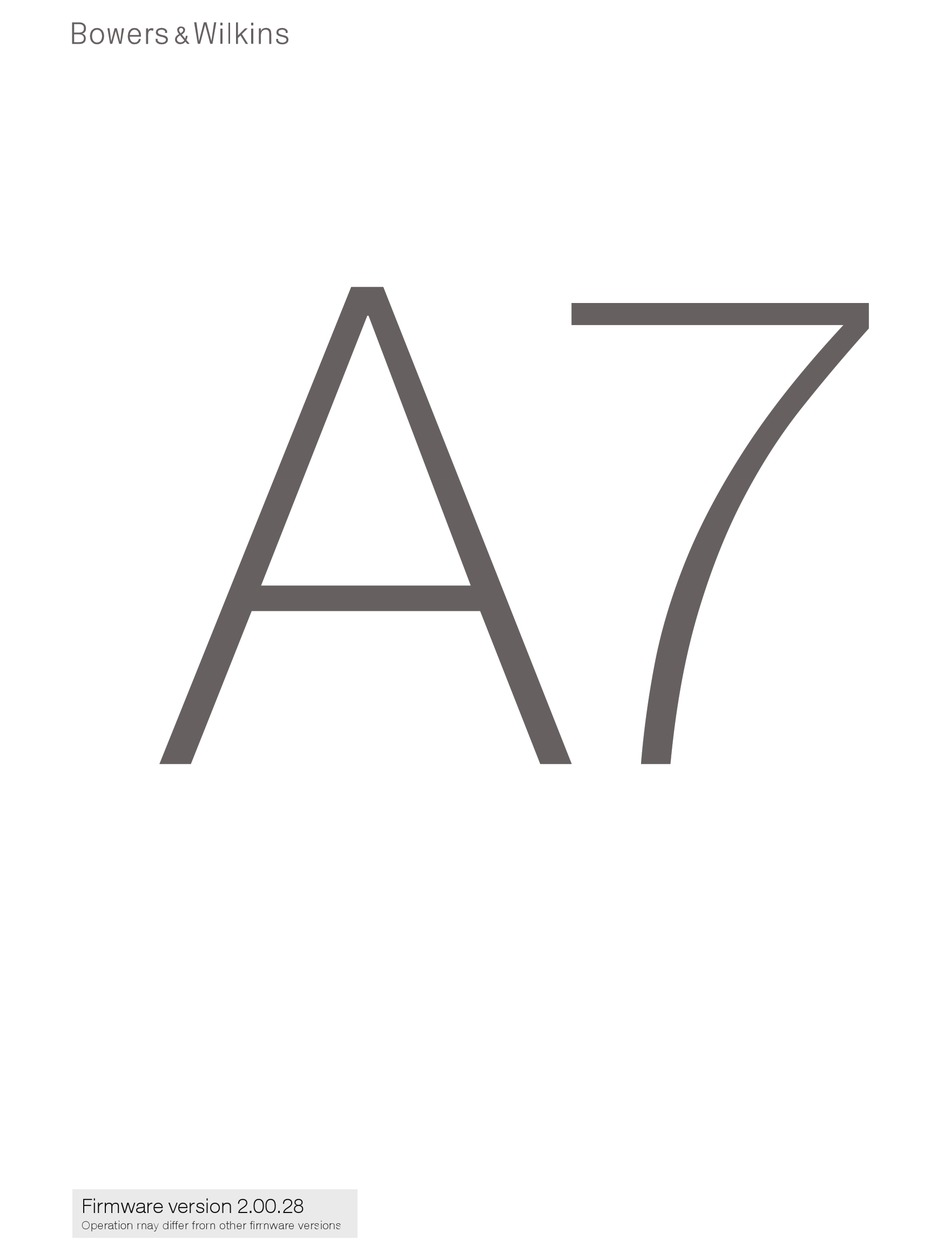 bowers wilkins a7 bluetooth