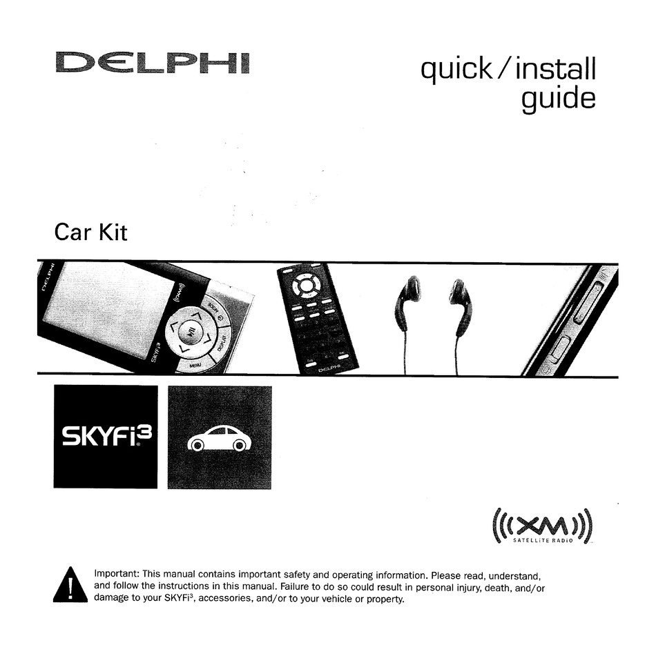DELPHI SKYFI3 QUICK INSTALL MANUAL Pdf Download ManualsLib
