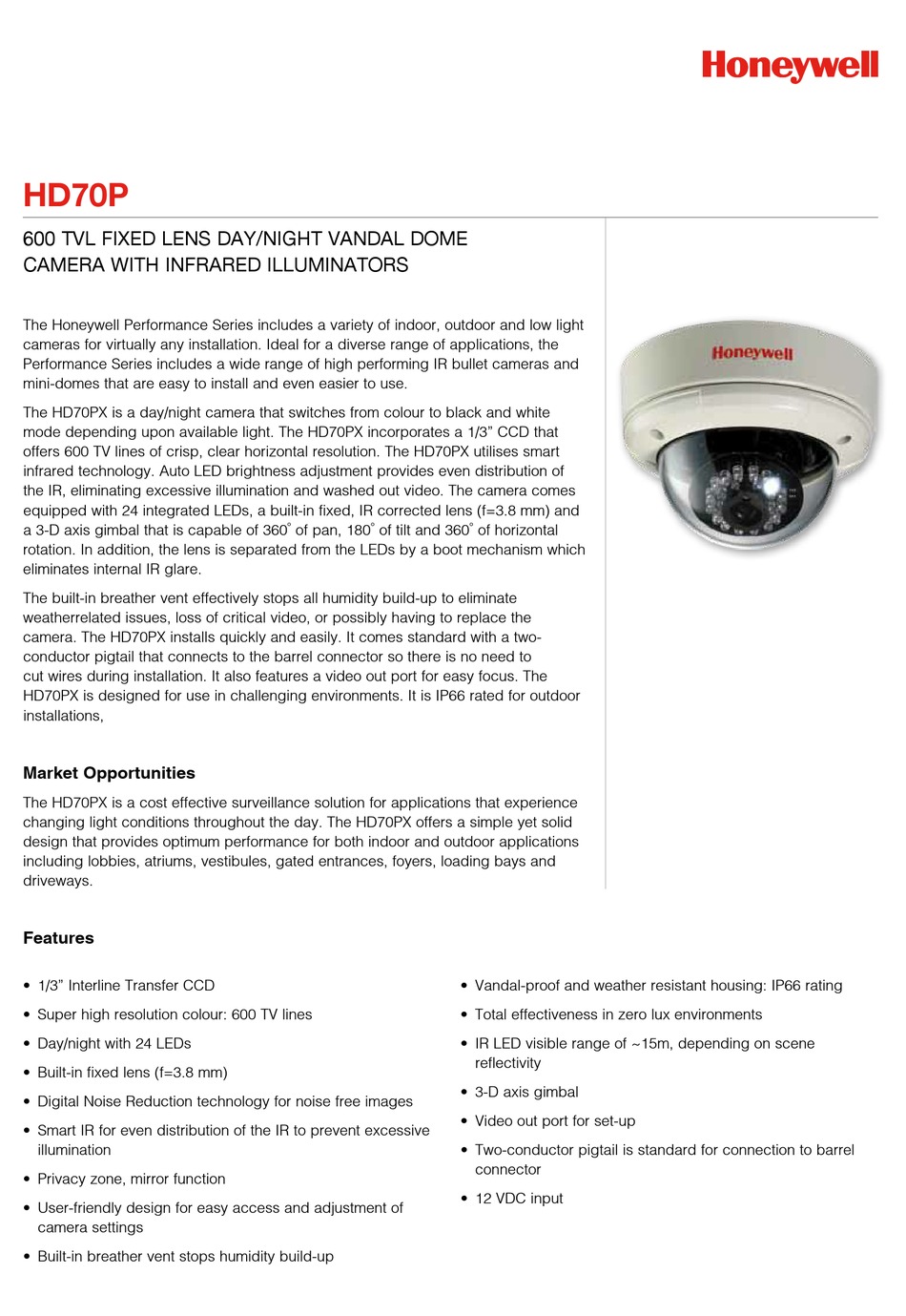 honeywell hd70p