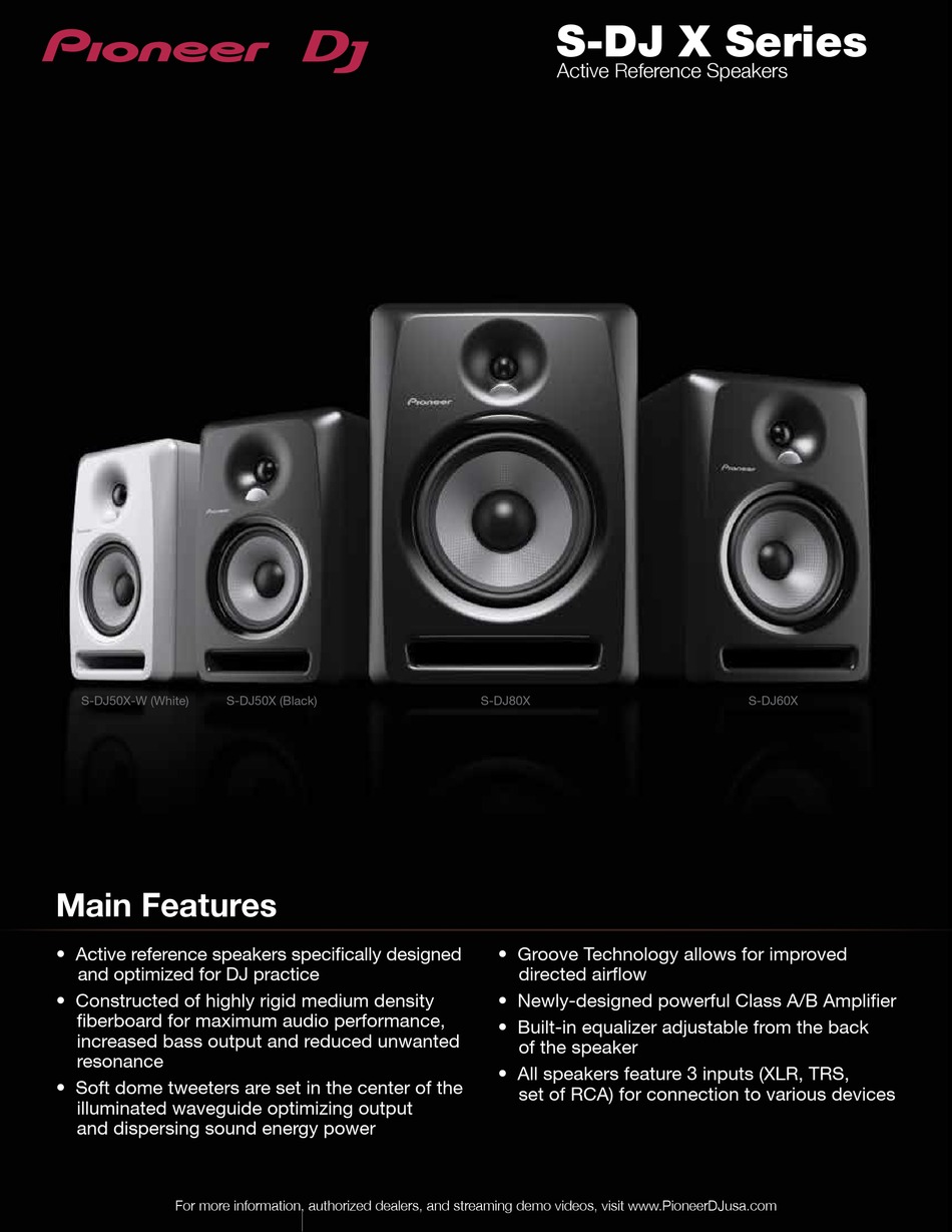 PIONEER S-DJ50X-W SPECIFICATIONS Pdf Download | ManualsLib