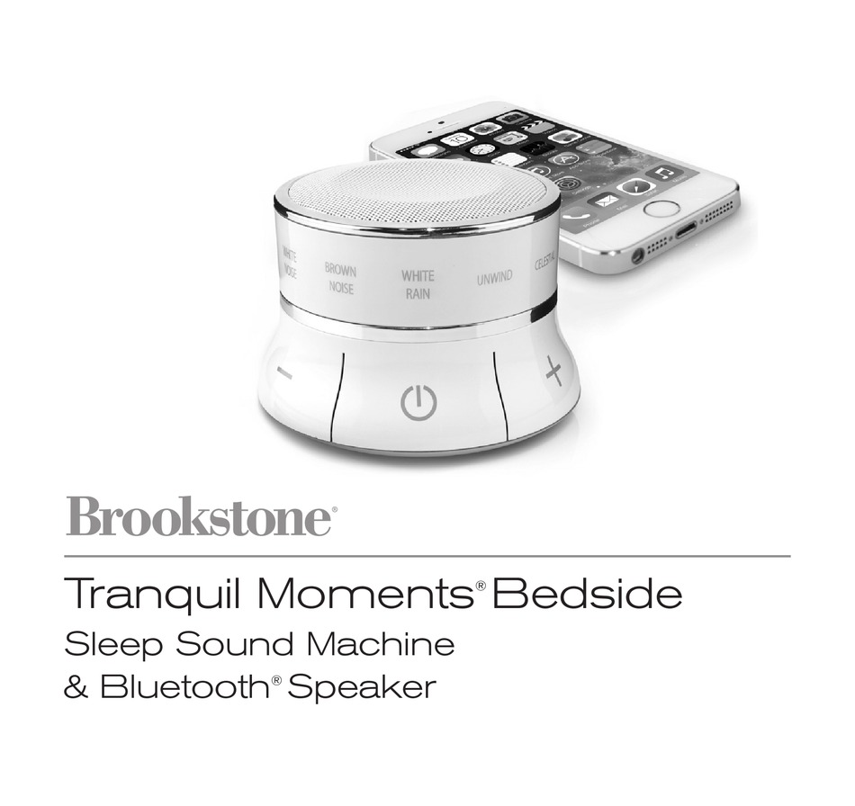 Brookstone Tranquil Moments Bedside Manual Pdf Download Manualslib