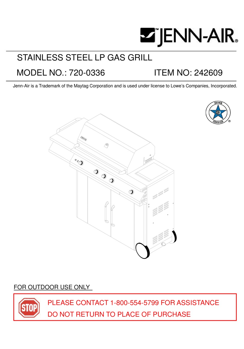 JENNAIR 7200336 INSTRUCTIONS MANUAL Pdf Download ManualsLib
