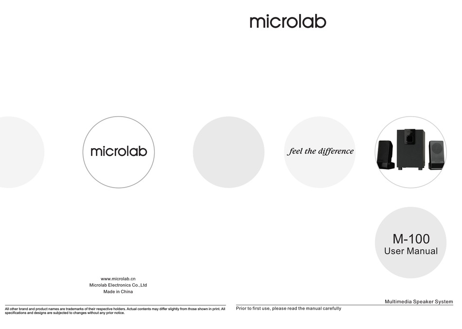 MICROLAB M100 USER MANUAL Pdf Download ManualsLib