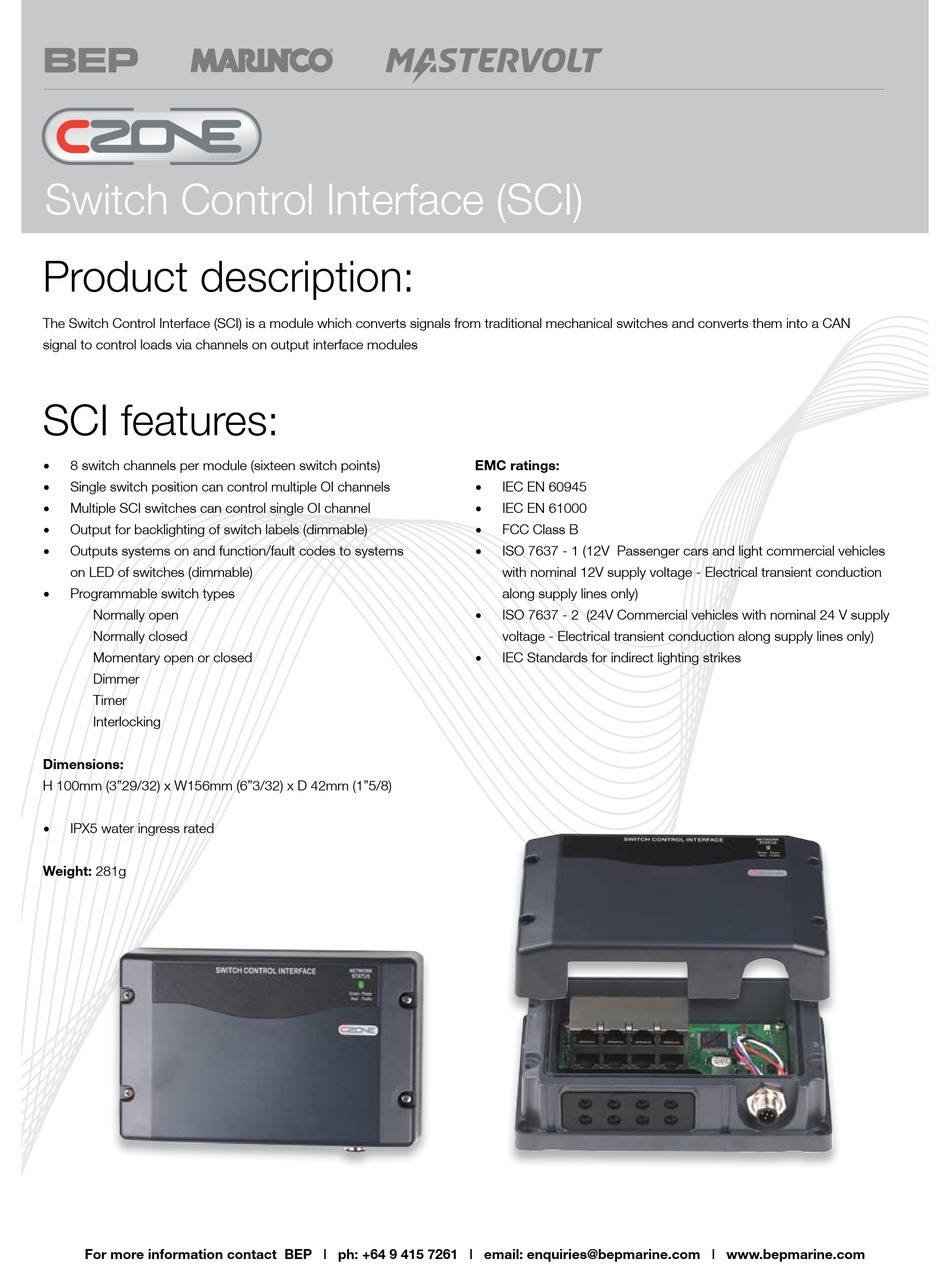 Czone Switch Control Interface Quick Manual Pdf Download Manualslib