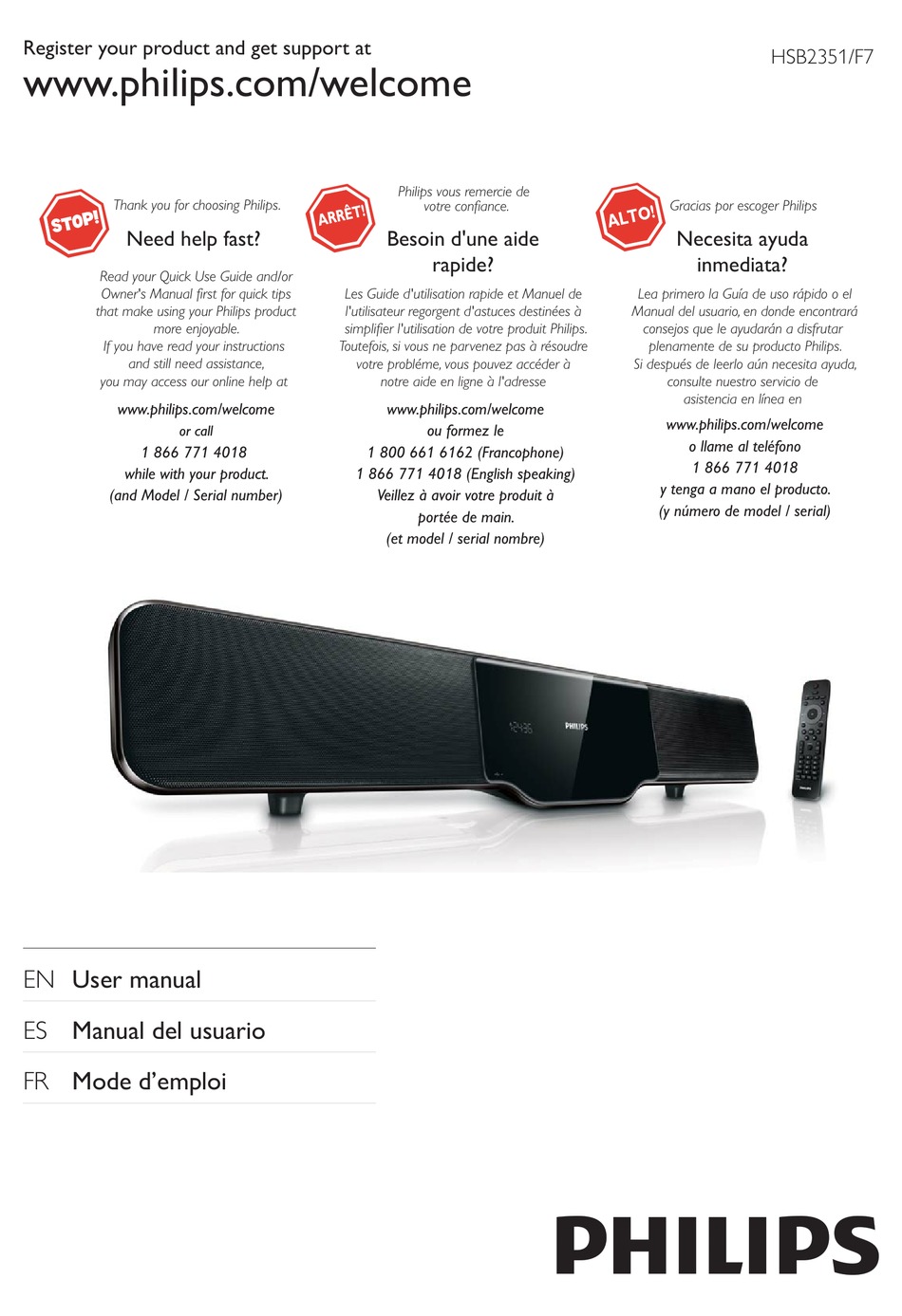 soundbar philips hsb2351