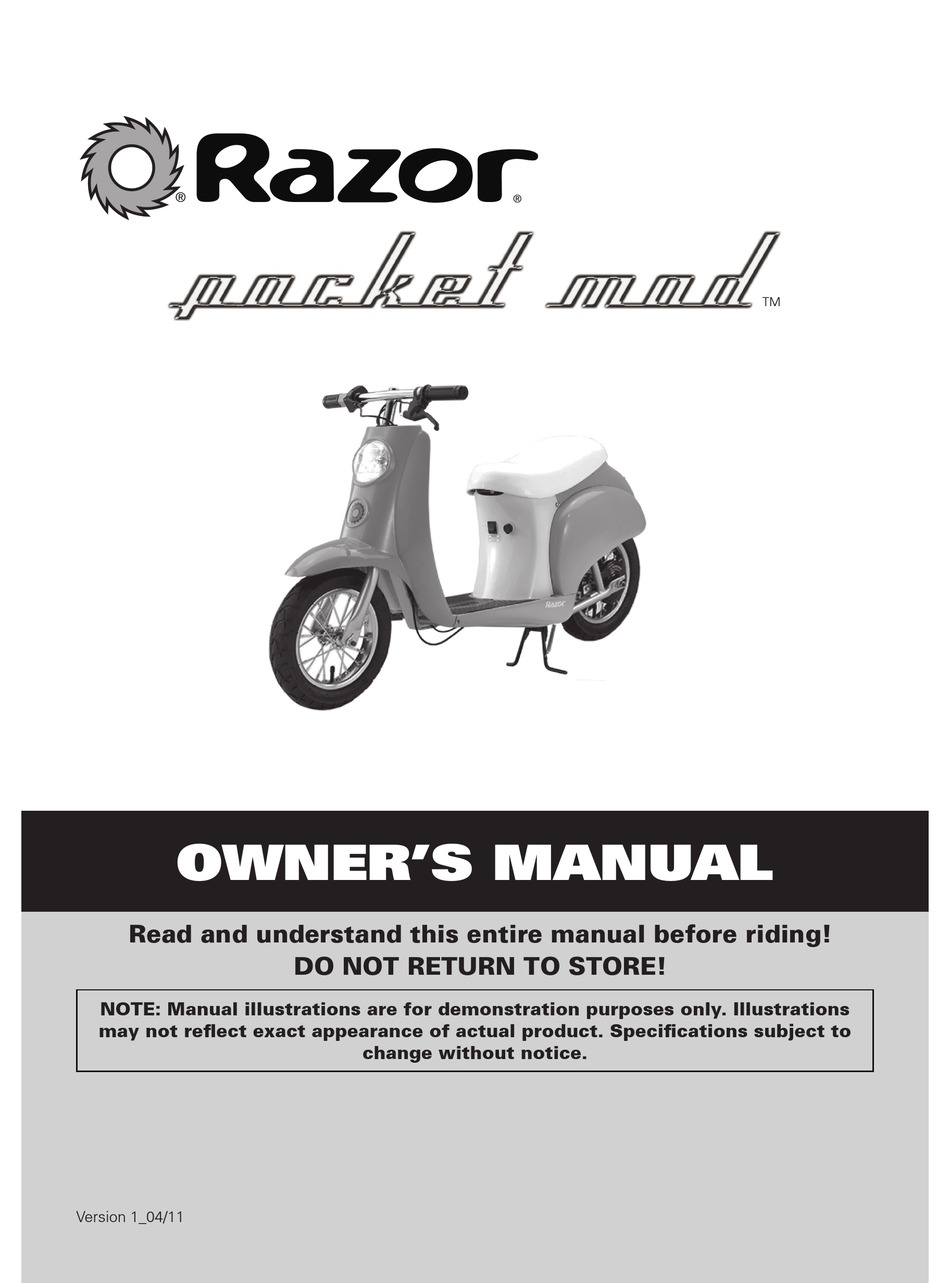 RAZOR POCKET MOD OWNER'S MANUAL Pdf Download ManualsLib