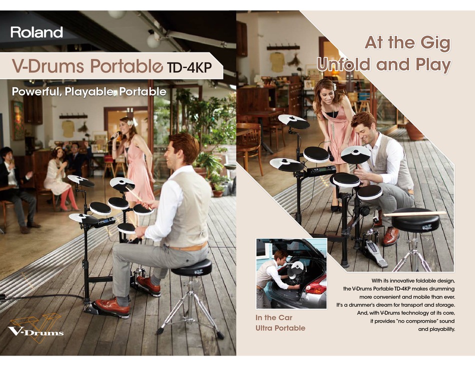 Roland Td 4kp Brochure Specs Pdf Download Manualslib
