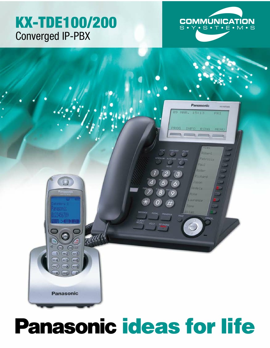 Panasonic Kx Tde100 Brochure Specs Pdf Download Manualslib