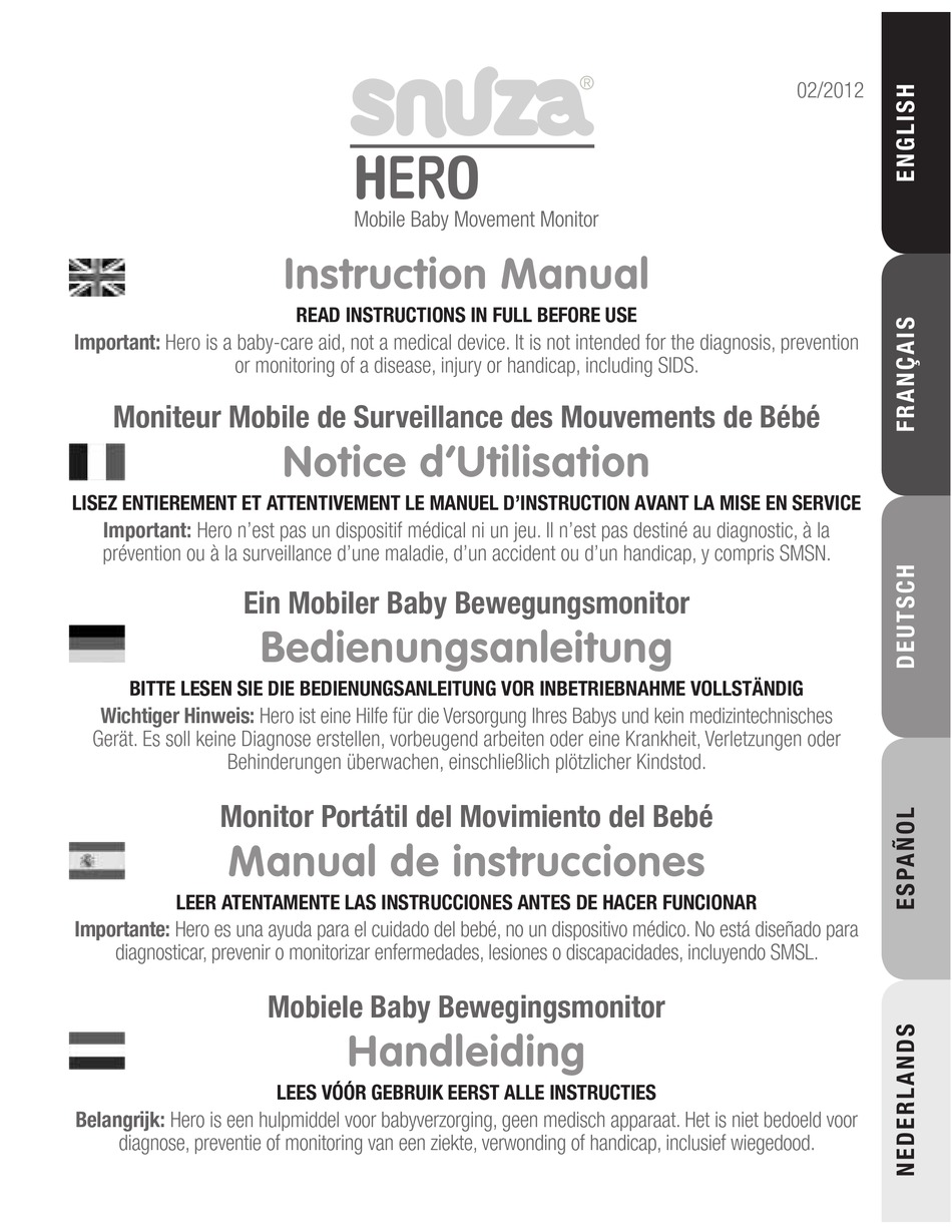 SNUZA HERO INSTRUCTION MANUAL Pdf Download ManualsLib