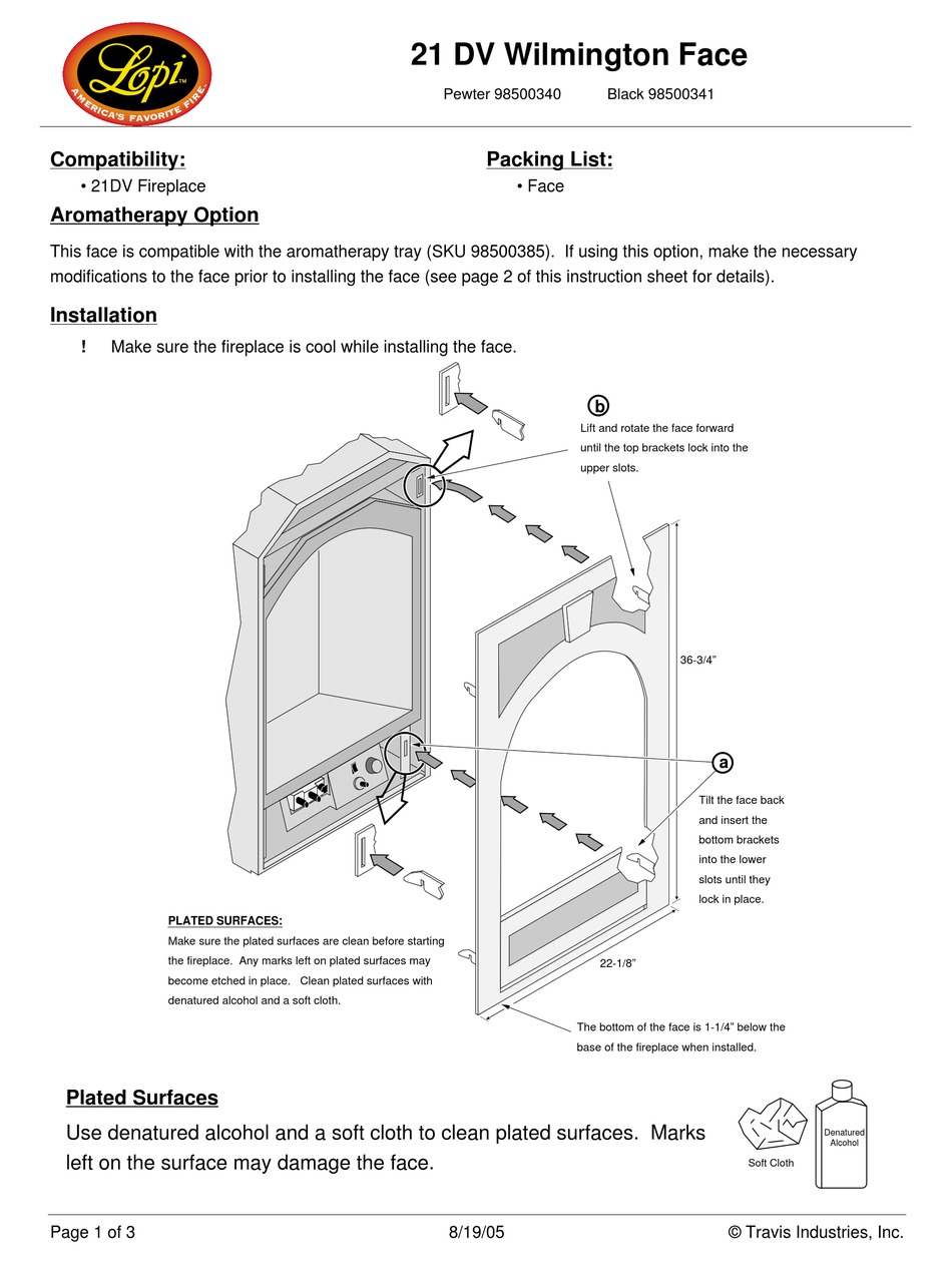 LOPI 21 DV WILMINGTON FACE USER MANUAL Pdf Download ManualsLib