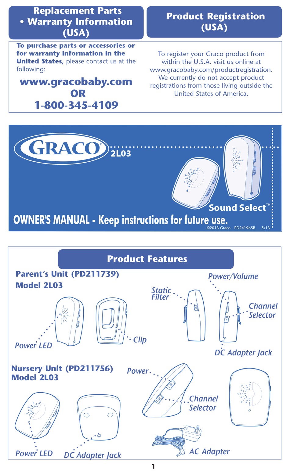 graco sound select