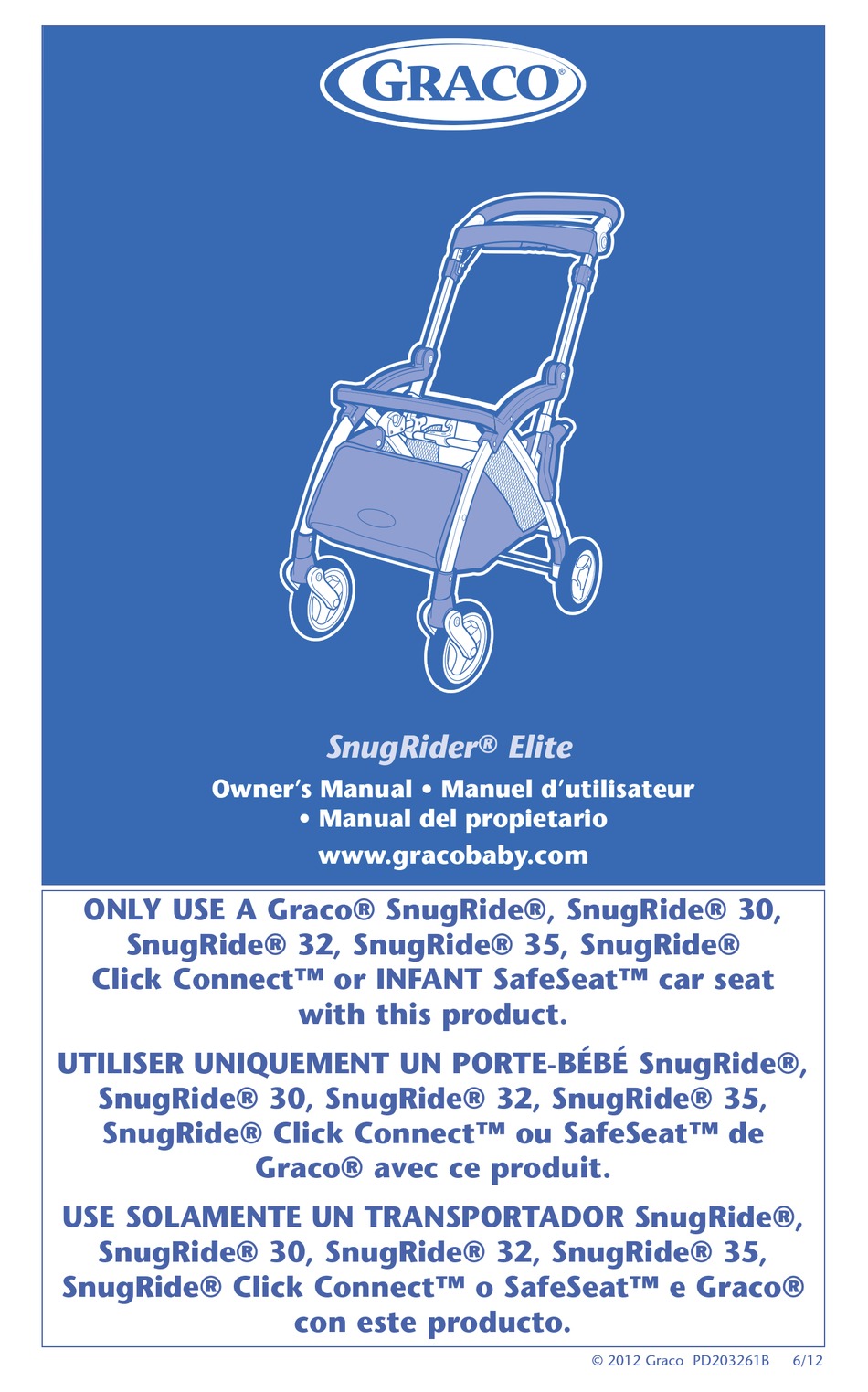 GRACO SNUGRIDER ELITE OWNER'S MANUAL Pdf Download | ManualsLib