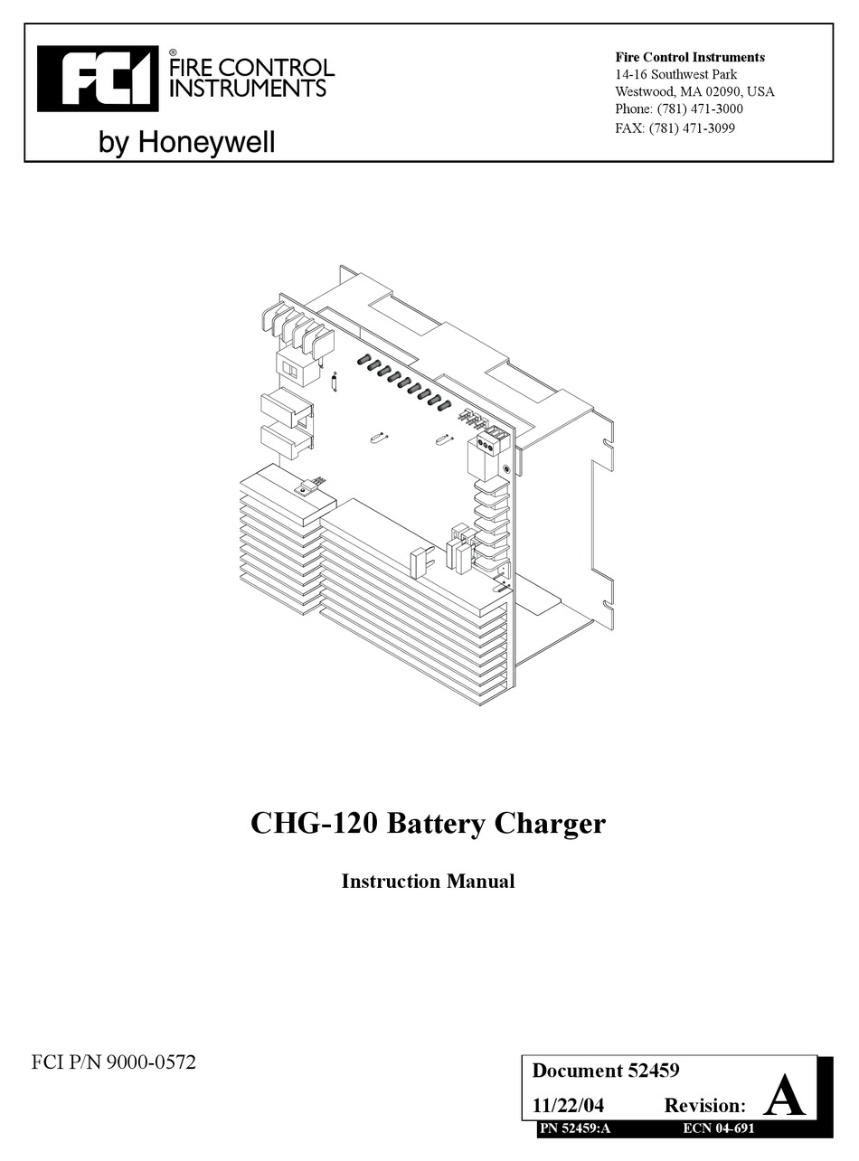 FCI CHG120 INSTRUCTION MANUAL Pdf Download ManualsLib