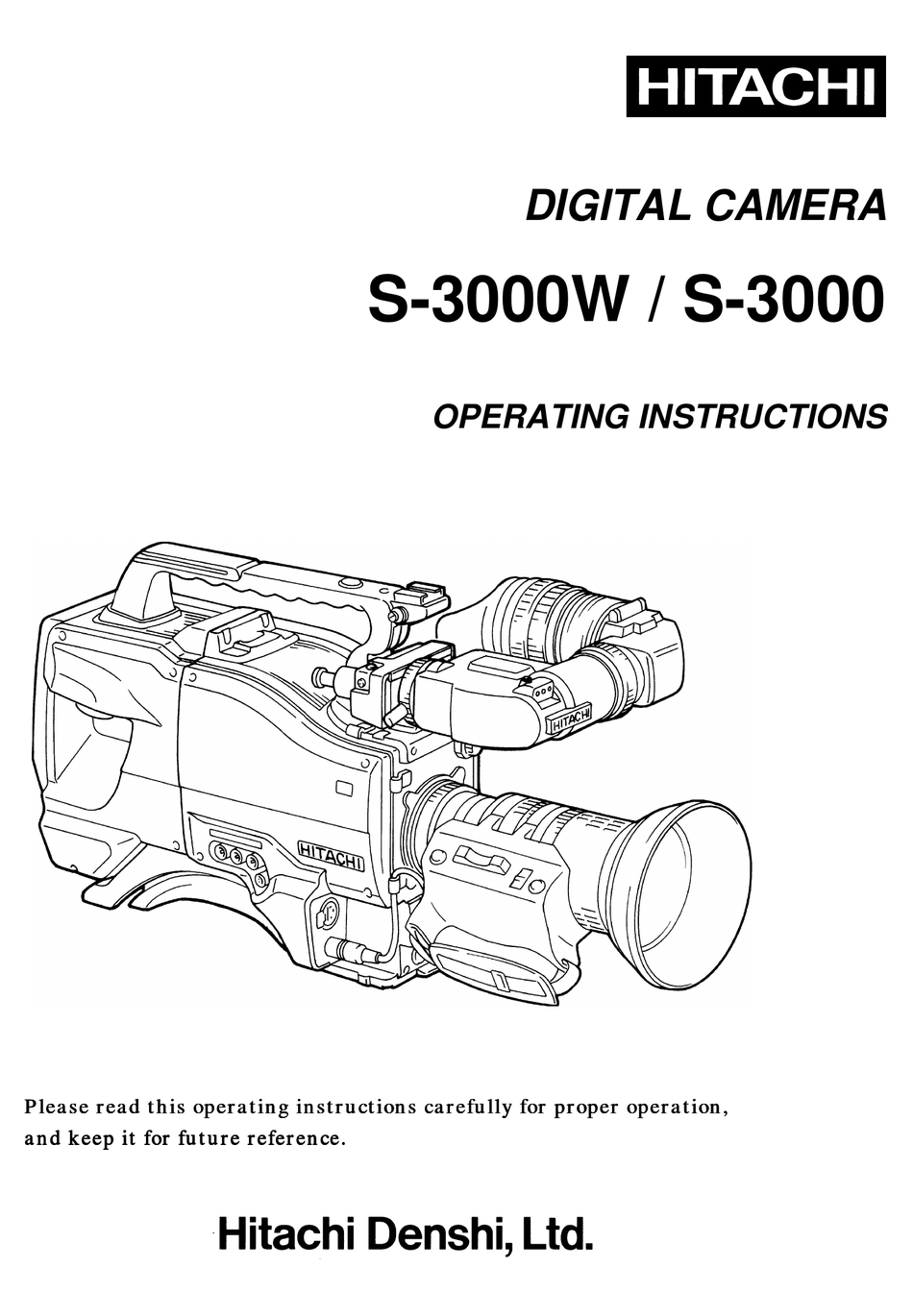 HITACHI S-3000W OPERATING INSTRUCTIONS MANUAL Pdf Download | ManualsLib