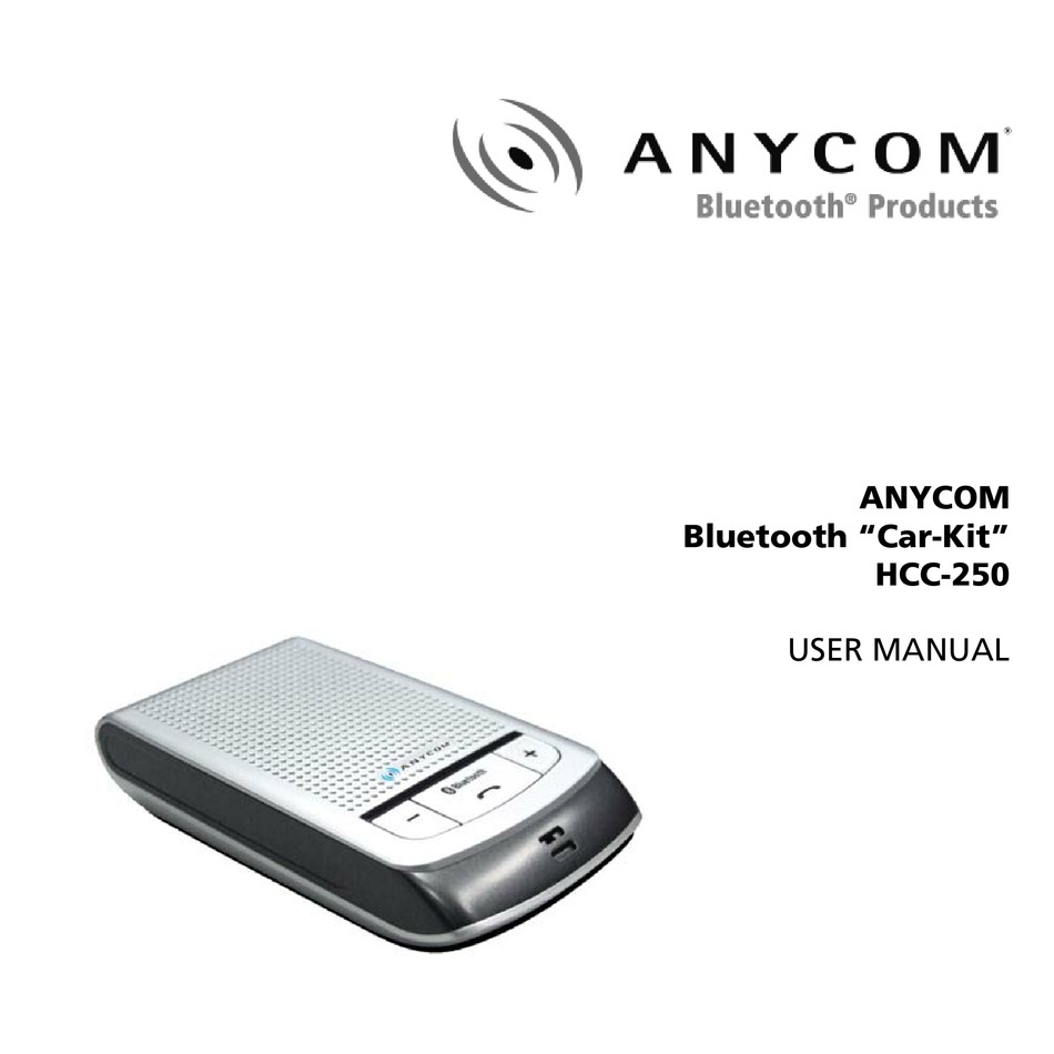 HCC250 USER MANUAL Pdf Download ManualsLib