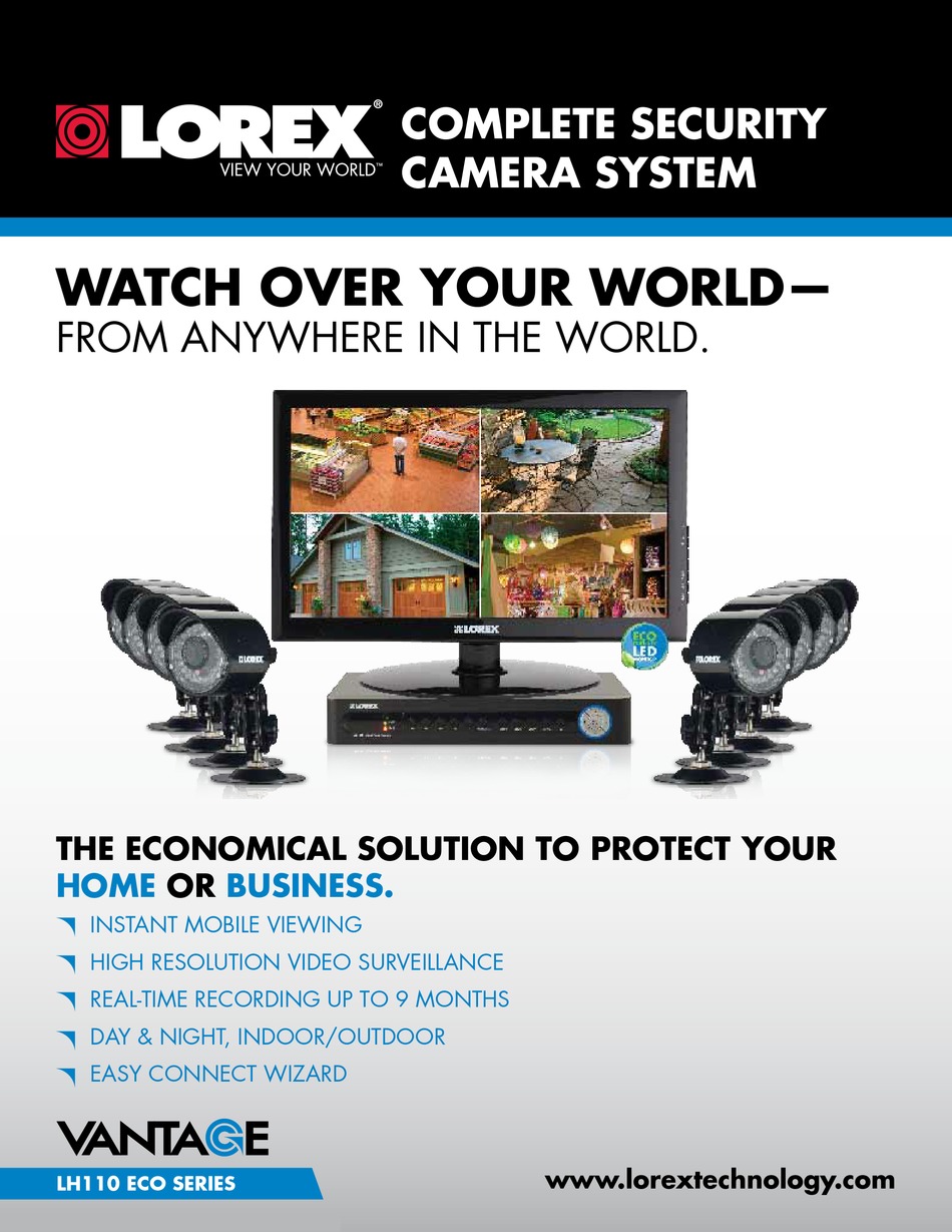 LOREX LH110 ECO SERIES PRODUCT INFORMATION Pdf Download | ManualsLib