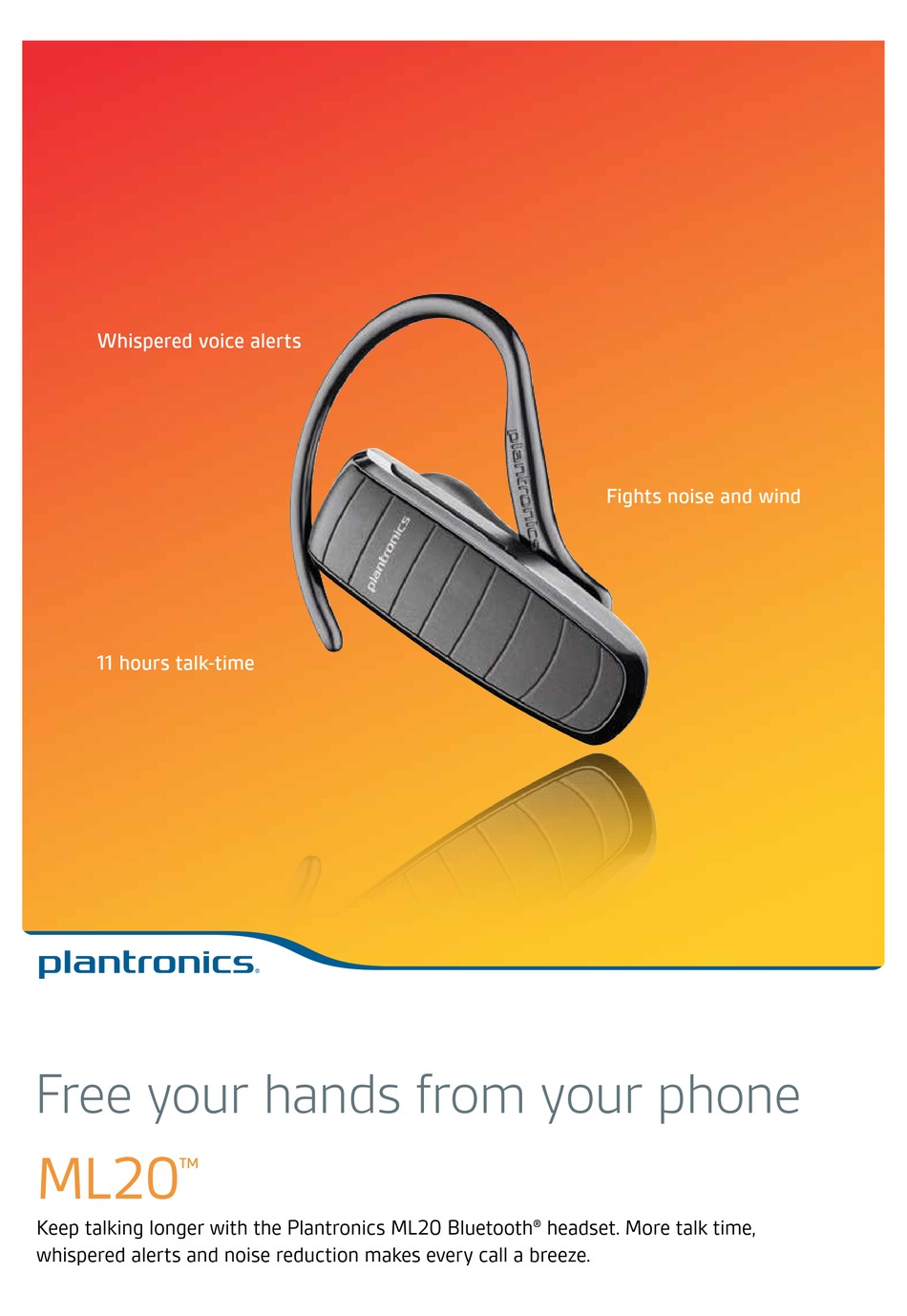 plantronics ml20 bluetooth headset