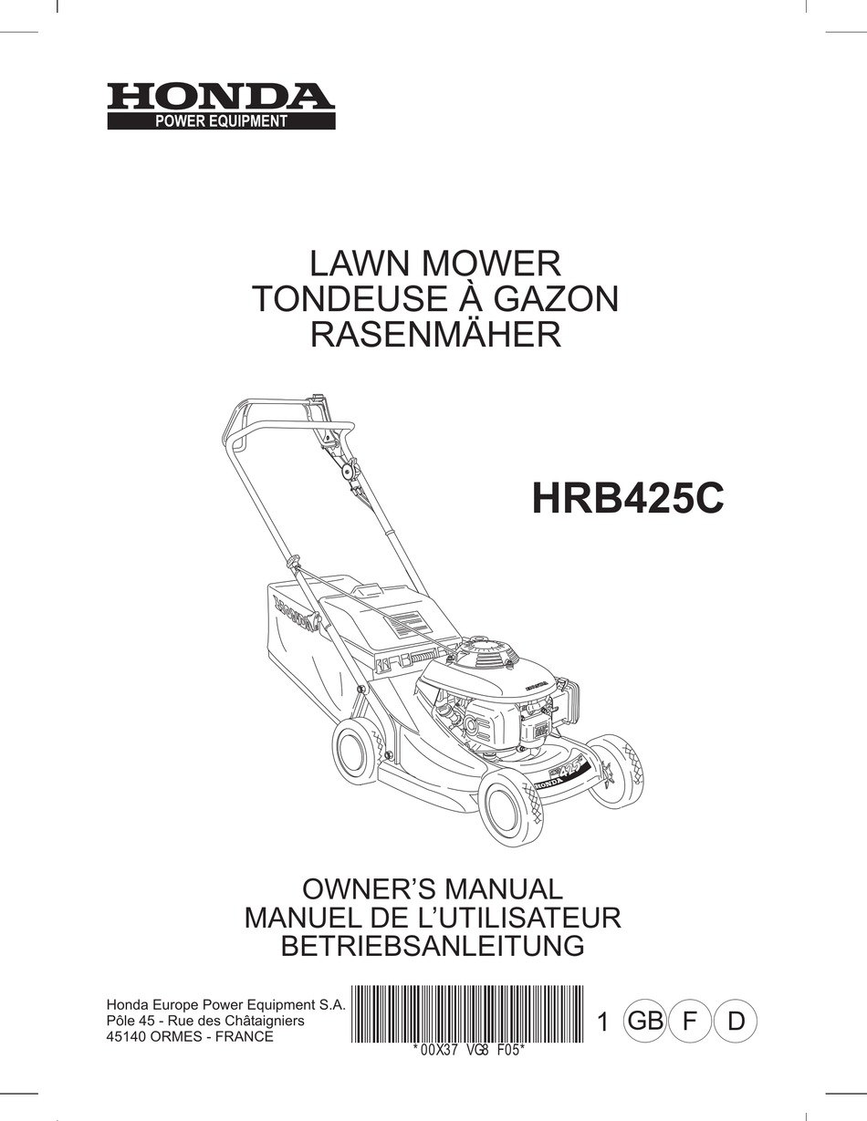 Keilriemen Antriebsriemen für Honda HRB425C 