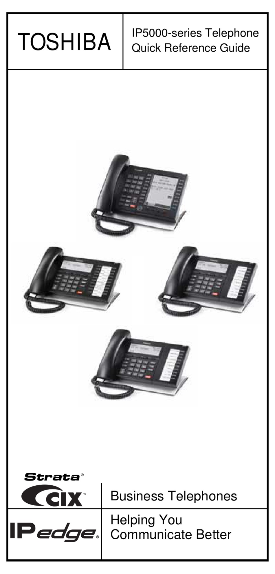 TOSHIBA IP5000 SERIES QUICK REFERENCE MANUAL Pdf Download ManualsLib