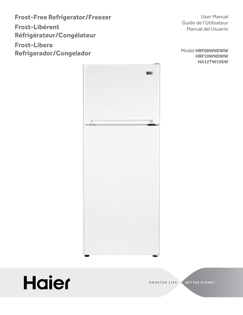 Manual del usuario del frigorífico congelador Haier