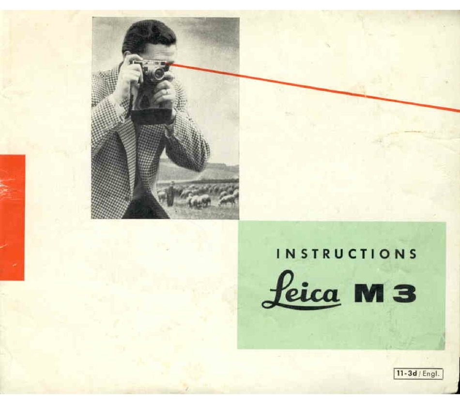 LEICA M3 INSTRUCTIONS MANUAL Pdf Download ManualsLib