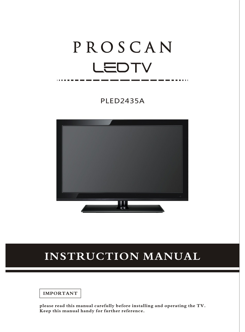 PROSCAN PLED2435A USER MANUAL Pdf Download | ManualsLib