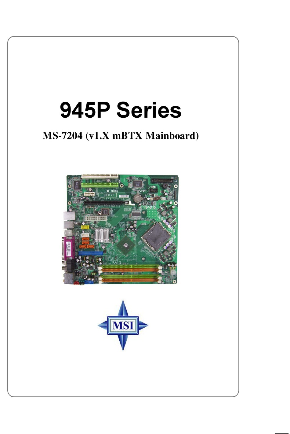 MSI INSTRUCTION MANUAL Pdf | ManualsLib