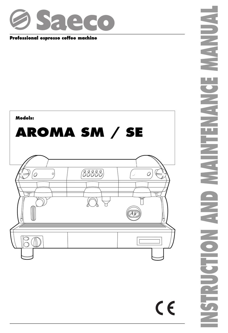 SAECO AROMA SM INSTRUCTION AND 