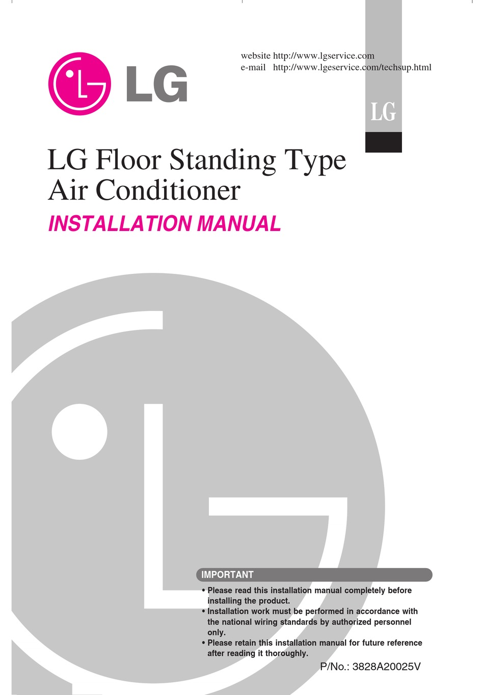 LG 20K INSTALLATION MANUAL Pdf Download | ManualsLib