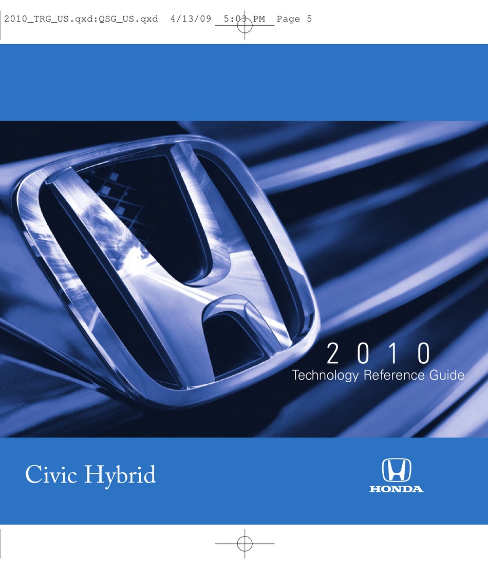 2010 Honda Civic Hybrid Maintenance Schedule