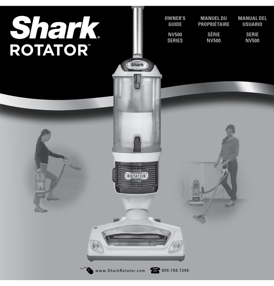 Shark Rotator Nv500 Series Owner S Manual Pdf Download Manualslib