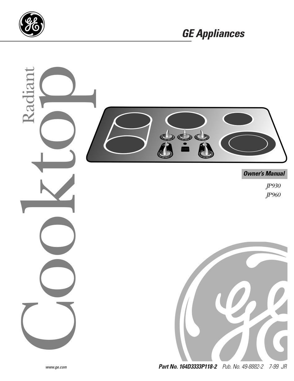 GE JP930 OWNER