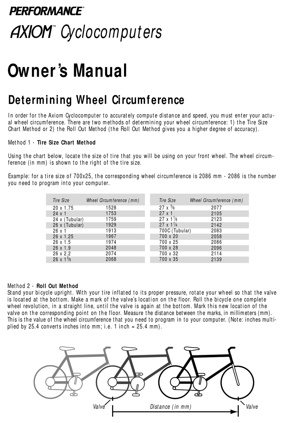 Wheel size input bicycle 2024 computer